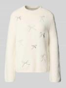 s.Oliver BLACK LABEL Regular Fit Strickpullover mit Woll-Anteil in Off...