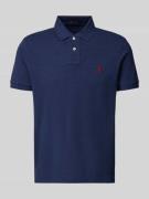 Polo Ralph Lauren Poloshirt mit Label-Stitching in Blau, Größe L