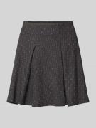 Neo Noir Minirock mit elastischem Bund Modell 'Selah' in Mittelgrau, G...