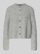 Someday Strickjacke mit Rundhalsausschnitt Modell 'TIAH' in Hellgrau, ...