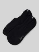 Snocks Füsslinge mit Label-Print im 2er-Pack in Black, Größe 39-42