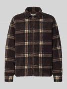 Forét Hemdjacke mit Reißverschluss in Mittelbraun, Größe L