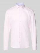 SEIDENSTICKER Slim Fit Business Hemd aus Baumwolle mit Kentkragen in R...