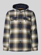 PME Legend Hemdjacke mit Druckknopfleiste in Dunkelblau, Größe L