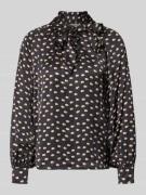 Rinascimento Bluse mit Schleifen-Detail in Black, Größe L