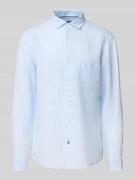 OLYMP Level Five Regular Fit Leinenhemd mit Brusttasche in Hellblau, G...