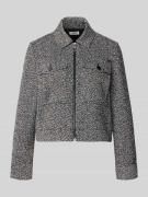 s.Oliver RED LABEL Regular Fit Hemdjacke mit Reißverschluss in BLACK, ...