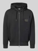 ARMANI EXCHANGE Sweatjacke mit Zweiwege-Reißverschluss in Black, Größe...