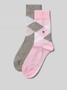Burlington Socken mit Argyle-Stitching Modell 'Everyday' im 2er-Pack i...