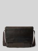 Strellson Umhängetasche aus echtem Leder in Dunkelbraun, Größe 1