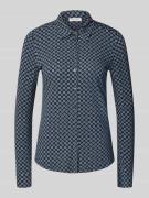 Marc O'Polo Regular Fit Hemdbluse aus Viskose-Mix in Marine, Größe L