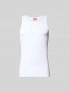 Diesel Tanktop mit Label-Stitching in Weiss, Größe L