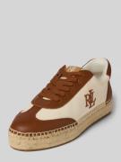 Lauren Ralph Lauren Sneaker aus Leder-Textil-Mix Modell 'LUIZE' in Cam...
