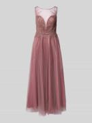 Laona Abendkleid mit Zierstein- und Paillettenbesatz in Altrosa, Größe...
