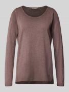 Smith and Soul Strickpullover mit Rollsaum in Dunkelbraun, Größe L