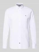 Tommy Hilfiger Regular Fit Businesshemd aus reiner Baumwolle in Weiss,...