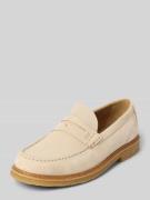 BOSS Penny-Loafer aus Leder mit Label-Prägung Modell 'Kope' in Weiss, ...