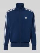 adidas Originals Sweatjacke mit Stehkragen in Marine, Größe L