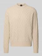 BOSS Orange Regular Fit Strickpullover aus reiner Schurwolle Modell 'K...