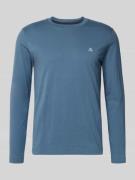 Marc O'Polo Shaped Fit Langarmshirt aus reiner Baumwolle in Petrol, Gr...