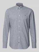 Tommy Hilfiger Regular Fit Businesshemd aus reiner Baumwolle in Marine...