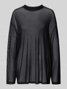 Karo Kauer Oversized Longsleeve in semitransparentem Design in Black, ...