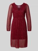 ZABAIONE Minikleid mit V-Ausschnitt in Bordeaux, Größe XXL