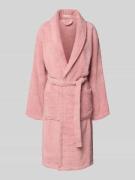 Christian Berg Woman Bademantel mit Bindegürtel und aufgesetzten Tasch...