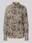 More & More Hemdbluse mit Knopfleiste in Schoko, Größe 44