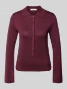 Selected Femme Slim Fit Langarmshirt aus Lyocell-Baumwoll-Mix Modell '...