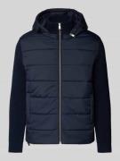 Marc O'Polo Regular Fit Steppjacke im Material-Mix in Marine, Größe L