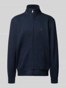 Tommy Hilfiger Regular Fit Sweatjacke aus Baumwoll-Mix in Marine, Größ...