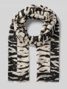 Marc Cain Schal mit Ausfransungen in Sand, Größe 1