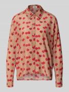 Drykorn Hemdbluse mit Knopfleiste Modell 'CLOELIA' in Beige, Größe 34