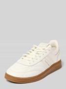 Tommy Jeans Low Top Sneaker aus echtem Leder in Ecru, Größe 36