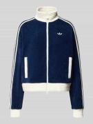 adidas Originals Sweatjacke mit Stehkragen und Label-Stitching in Dunk...