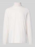 Tom Tailor Regular Fit Rollkragenpullover aus Baumwoll-Mix in Offwhite...