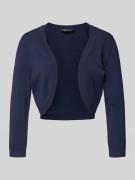 Swing Cropped Cardigan aus Viskose-Mix im offenen Design in Marine, Gr...