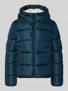 Tom Tailor Denim Regular Fit Steppjacke mit Label Stitching in Dunkelb...