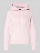 Tommy Jeans Regular Fit Hoodie aus Baumwoll-Mix in Hellrosa, Größe L