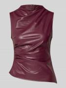 Noisy May Top in Leder-Optik mit Raffungen Modell 'DANDY' in Bordeaux,...