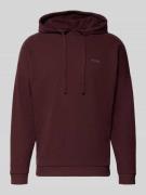 HUGO Regular Fit Hoodie aus Baumwoll-Mix Modell 'AUSTIN' in Aubergine,...