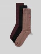 HUGO Socken aus Baumwoll-Mix im 3er-Pack in Aubergine, Größe 39-42