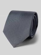 Blick Krawatte aus reiner Seide in Anthrazit, Größe 1
