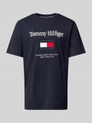 Tommy Hilfiger Regular Fit T-Shirt aus reiner Baumwolle in Marine, Grö...