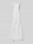 Mascara Brautkleid im Meerjungfrau-Stil in Offwhite, Größe 34