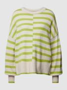 Fransa Oversized Strickpullover mit Streifenmuster Modell 'Bitte' in B...