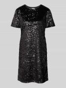 s.Oliver RED LABEL Fließendes Cocktailkleid mit Paillettenbesatz in BL...