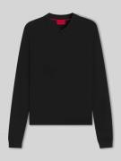 HUGO Slim Fit Strick-Poloshirt aus Viskose-Mix Modell 'SAN PIPPO-CV' i...