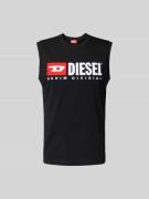 Diesel Tanktop mit Label-Detail in Black, Größe L